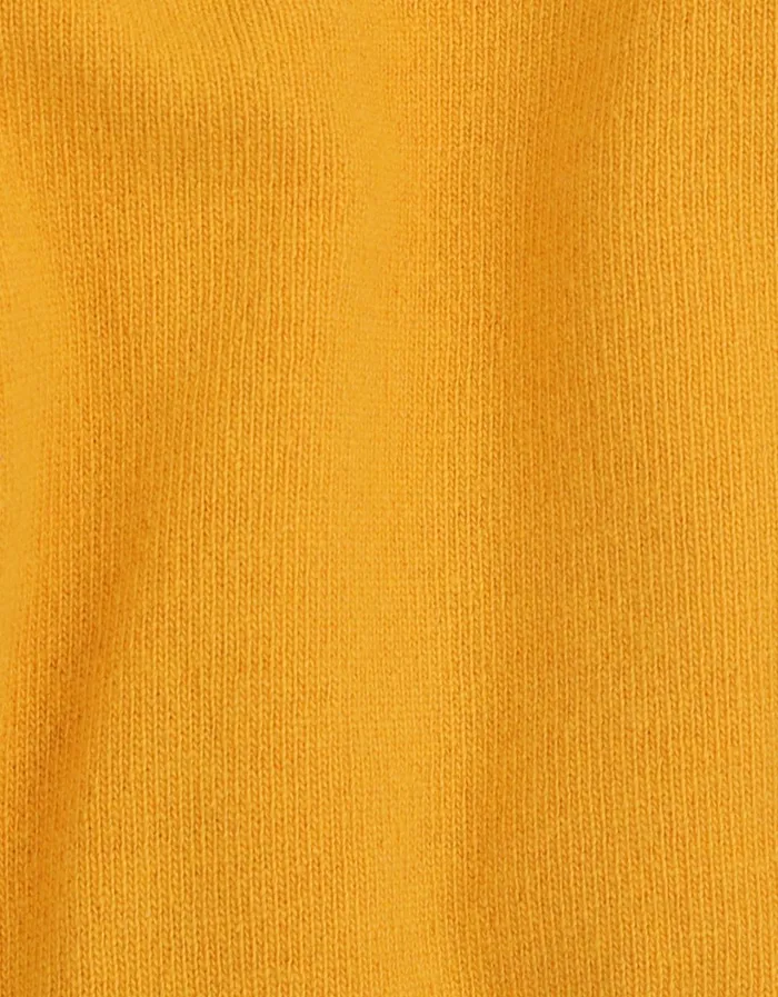 Men Light Merino Wool Crew Burned Yellow Colorful Standard Knit Sweaters