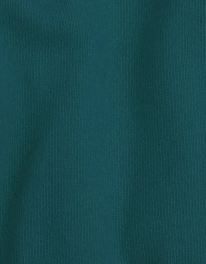 Men Light Merino Wool Crew Ocean Green Colorful Standard Knit Sweaters