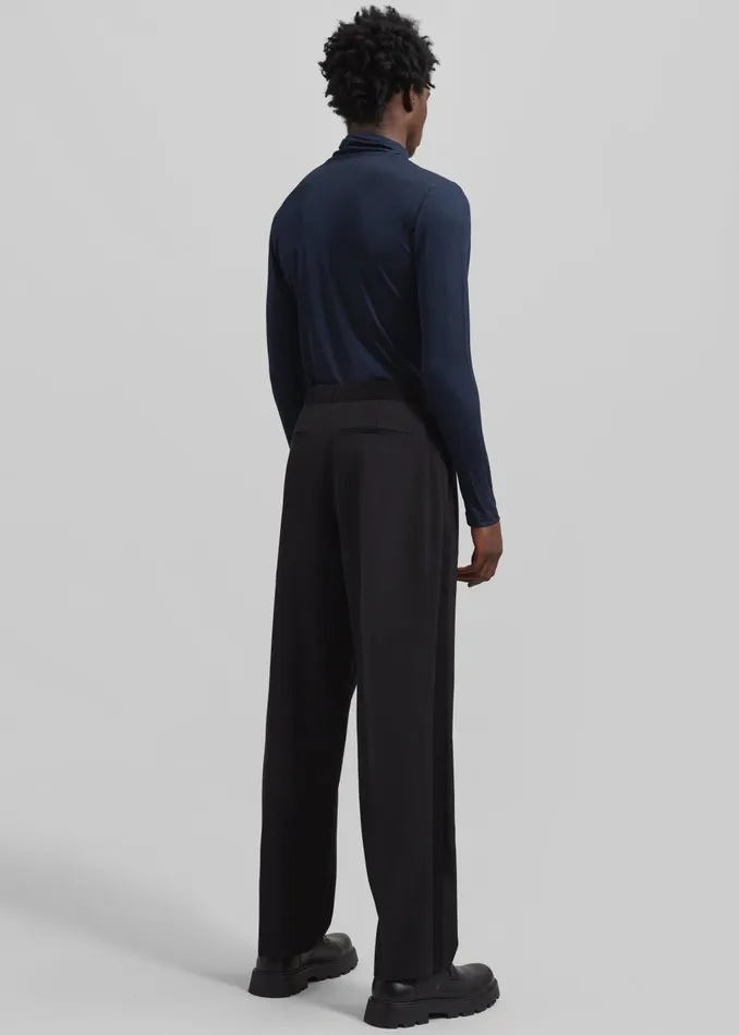 Men Louis Gabriel Nouchi StraightLeg Smoking Trousers 8211 Black The Frankie Shop Bottoms