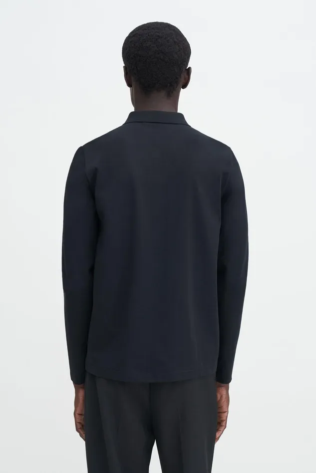 Men Luke Stretch Polo Shirt Black Filippa K TShirts