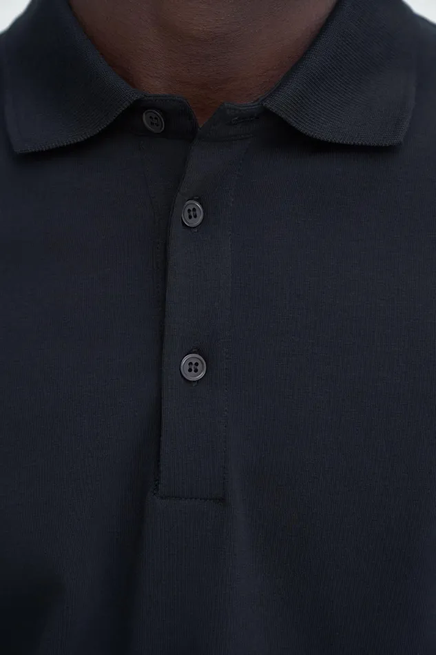 Men Luke Stretch Polo Shirt Black Filippa K TShirts