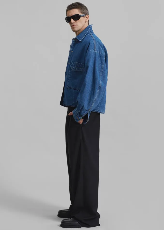 Men Miller Denim Jacket 8211 Blue The Frankie Shop Outerwear