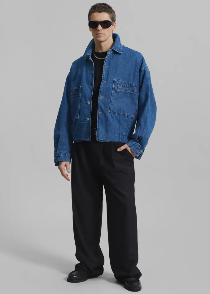 Men Miller Denim Jacket 8211 Blue The Frankie Shop Outerwear