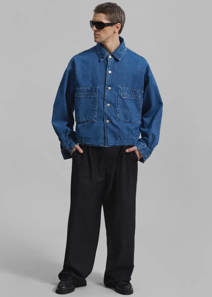 Men Miller Denim Jacket 8211 Blue The Frankie Shop Outerwear