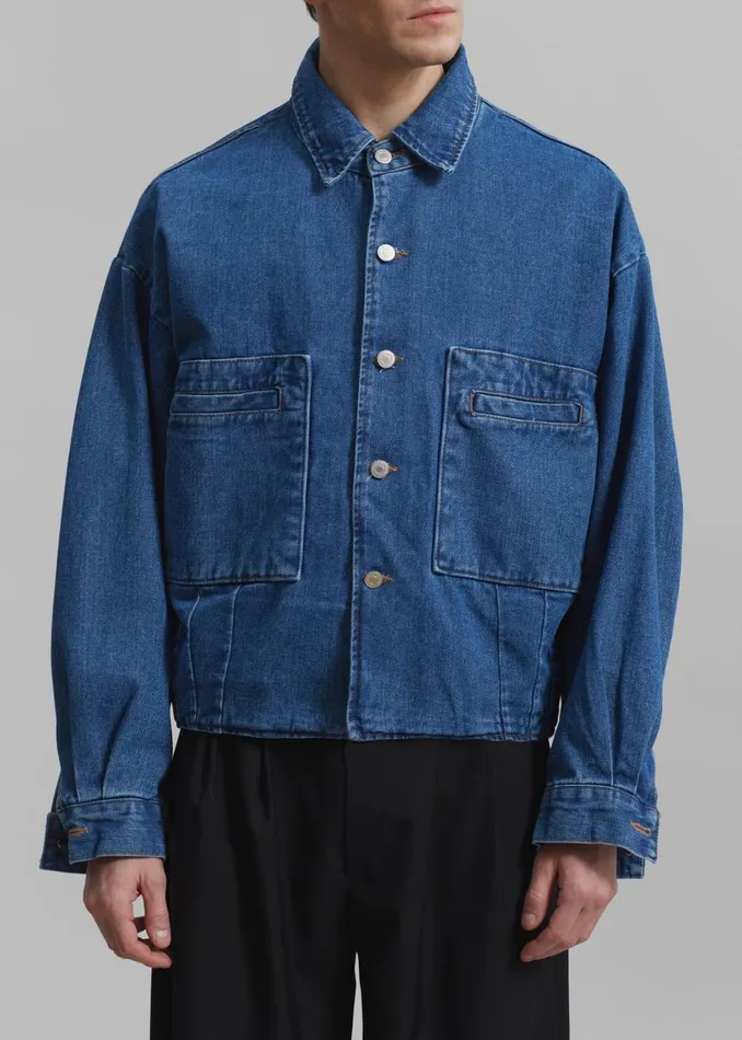 Men Miller Denim Jacket 8211 Blue The Frankie Shop Outerwear