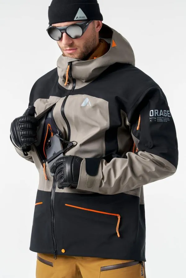 Men MtnX Highland 3L Hybrid JacketClay Orage Jackets Men MtnX Highland 3L Hybrid JacketClay Orage Jackets