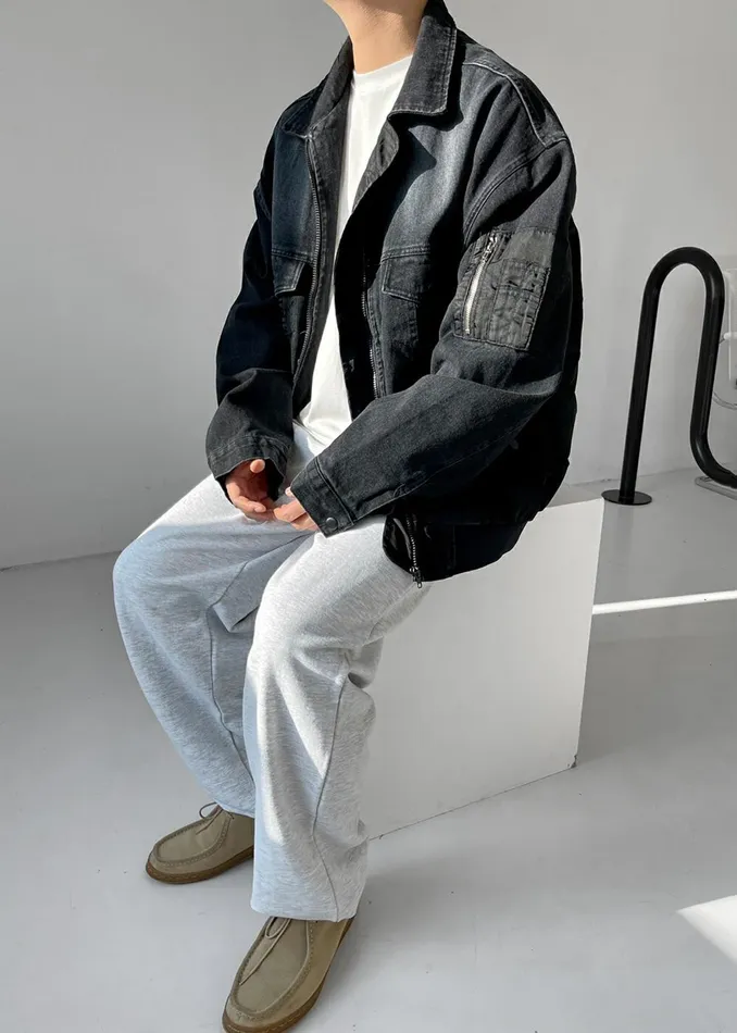 Men Nash Denim Jacket 8211 Black The Frankie Shop Outerwear
