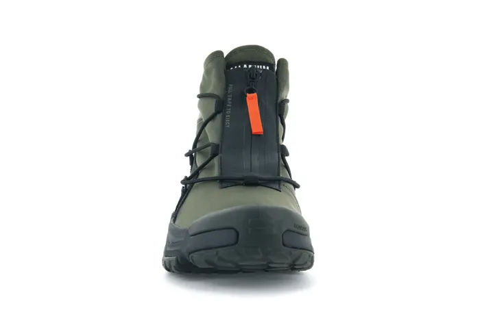 Men OFFGRID HI ZIP WATERPROOF Olive Night PALLADIUM Sneakers