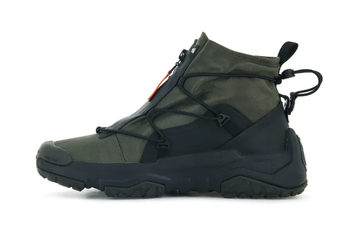 Men OFFGRID HI ZIP WATERPROOF Olive Night PALLADIUM Sneakers
