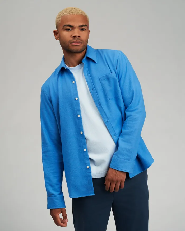 Men Organic Flannel Shirt 8211 Cloudy Grey Shirts Colorfulstandard