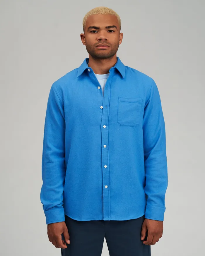 Men Organic Flannel Shirt 8211 Cloudy Grey Shirts Colorfulstandard