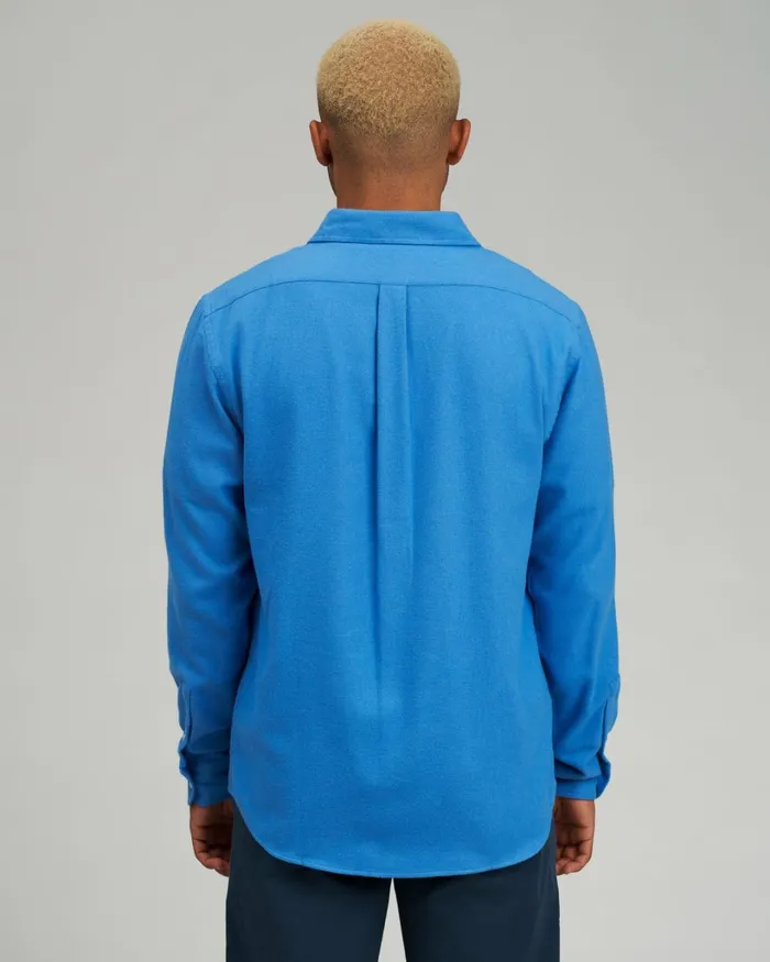 Men Organic Flannel Shirt Limestone Grey Colorful Standard Shirts