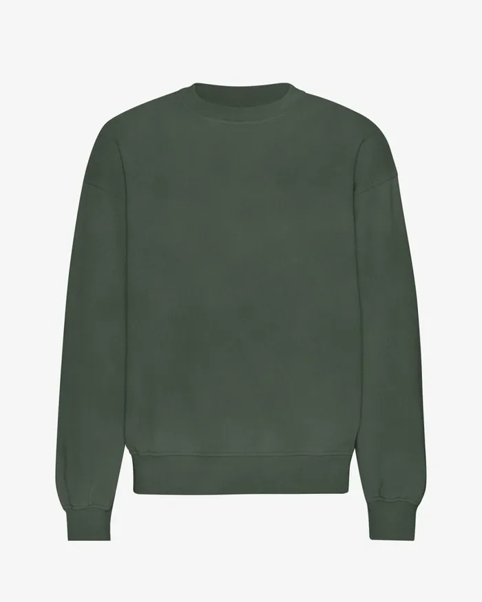 Men Organic Oversized Crew Midnight Forest Colorful Standard Crewneck Sweatshirts