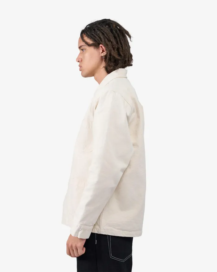 Men Organic Workwear Jacket Ivory White Colorful Standard Workwear Jackets