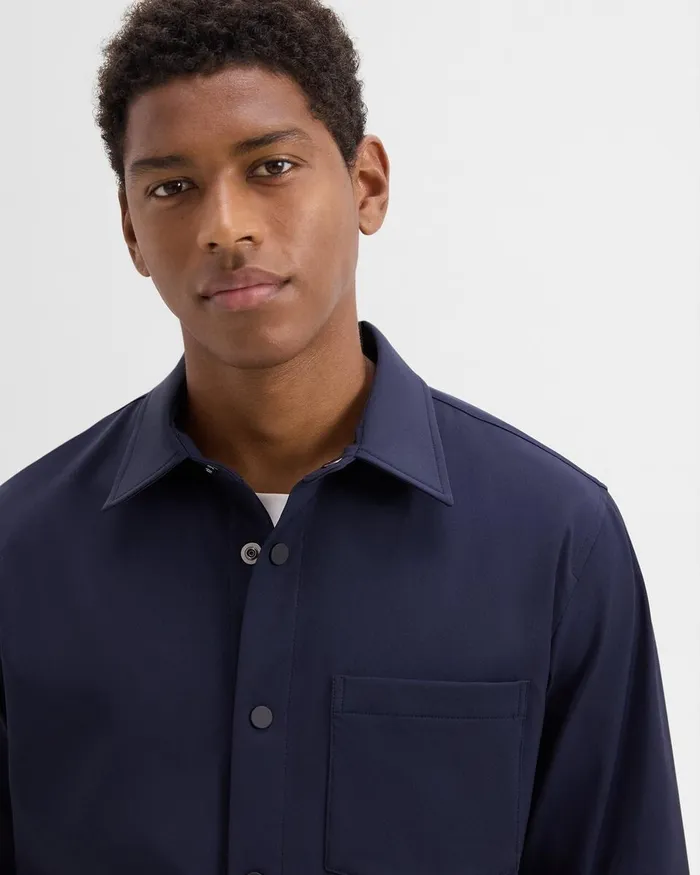 Men Outerwear Theory Shirt Jacket In Neoteric Navy