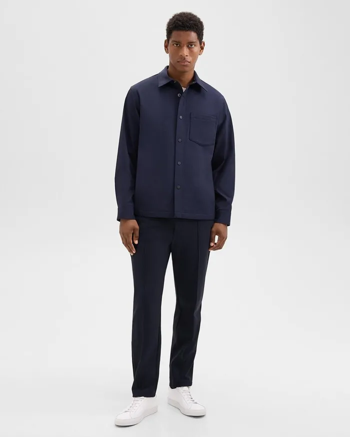 Men Outerwear Theory Shirt Jacket In Neoteric Navy