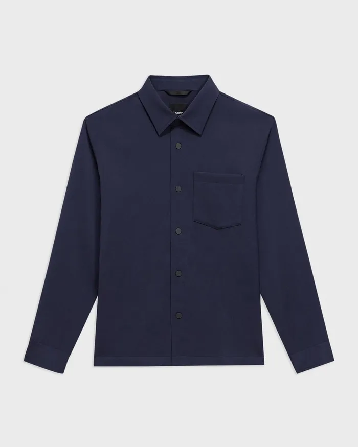 Men Outerwear Theory Shirt Jacket In Neoteric Navy