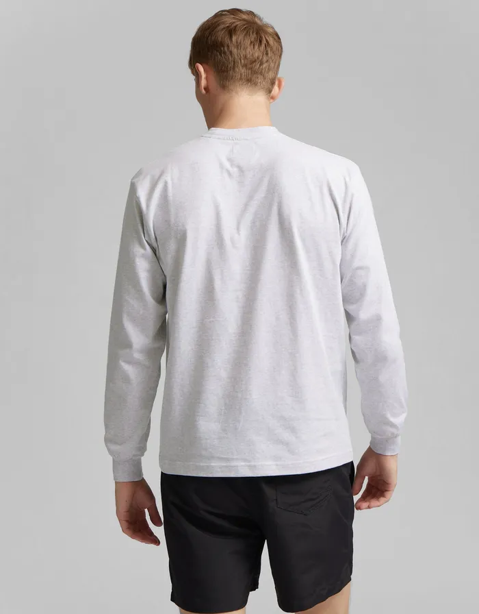 Men Oversized Organic LS TShirt 8211 Soft Lavender TShirts Colorfulstandard