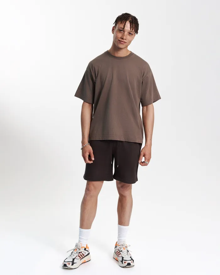 Men Oversized Organic TShirt 8211 Cedar Brown TShirts Colorfulstandard