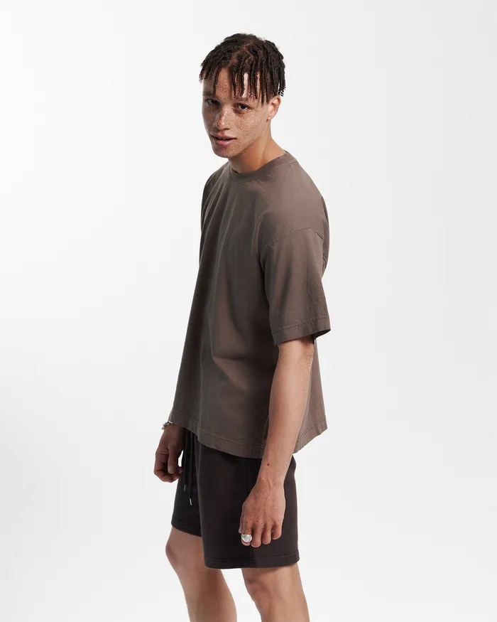 Men Oversized Organic TShirt 8211 Cedar Brown TShirts Colorfulstandard