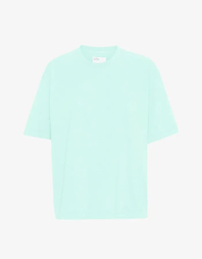Men Oversized Organic TShirt Light Aqua Colorful Standard TShirts