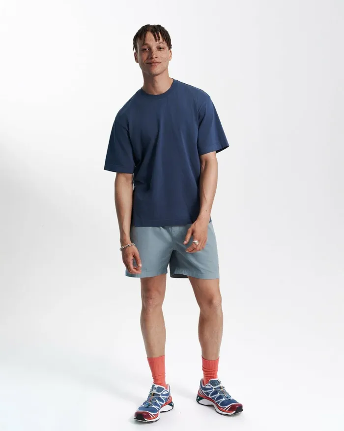 Men Oversized Organic TShirt Light Aqua Colorful Standard TShirts