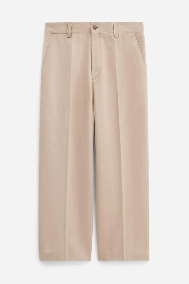 Men Oversized Work Trousers Canvas Beige Filippa K Trousers