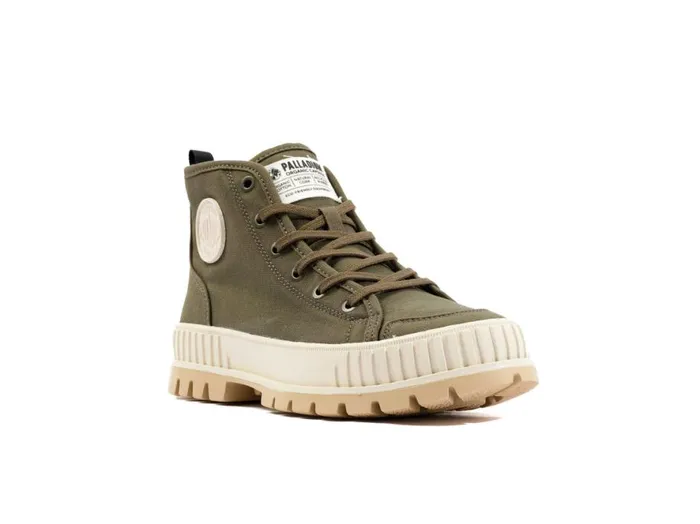 Men PALLASHOCK ORGANIC 2 Olive Night PALLADIUM Boots Men PALLASHOCK ORGANIC 2 Olive Night PALLADIUM Boots