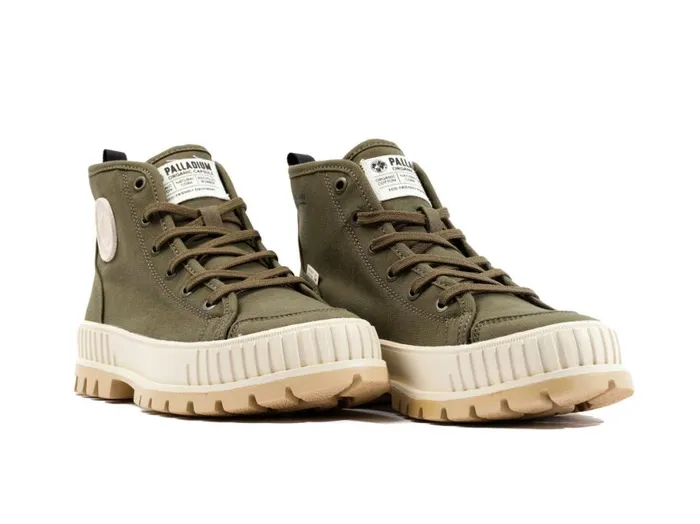 Men PALLASHOCK ORGANIC 2 Olive Night PALLADIUM Boots Men PALLASHOCK ORGANIC 2 Olive Night PALLADIUM Boots