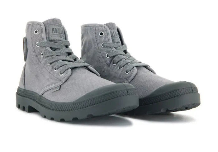 Men PAMPA HI Gray Flannel PALLADIUM Boots Men PAMPA HI Gray Flannel PALLADIUM Boots