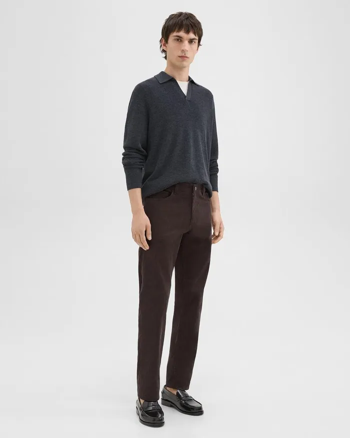 Men Pants Theory Raffi 5Pocket Pant In Stretch Corduroy Hickory