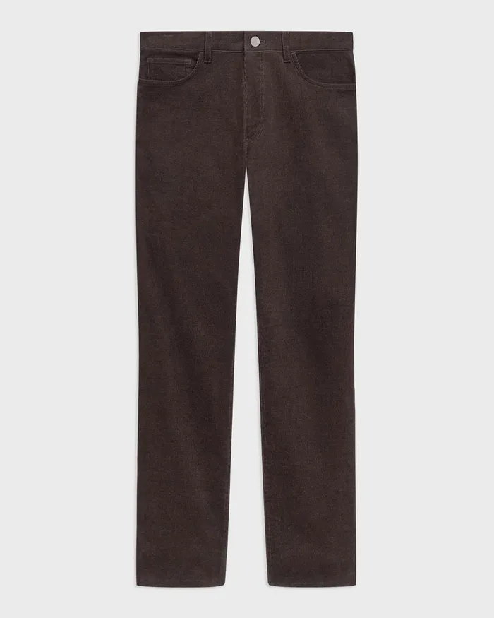 Men Pants Theory Raffi 5Pocket Pant In Stretch Corduroy Hickory