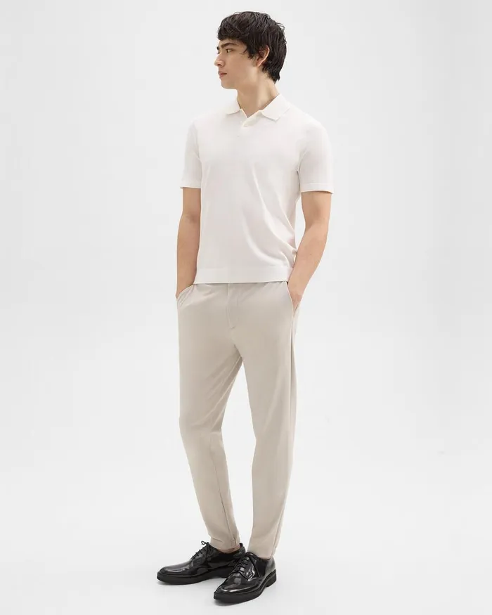Men Pants Theory Terrance Jogger In Precision Ponte Putty