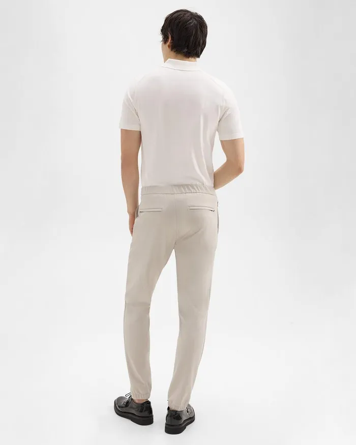 Men Pants Theory Terrance Jogger In Precision Ponte Putty