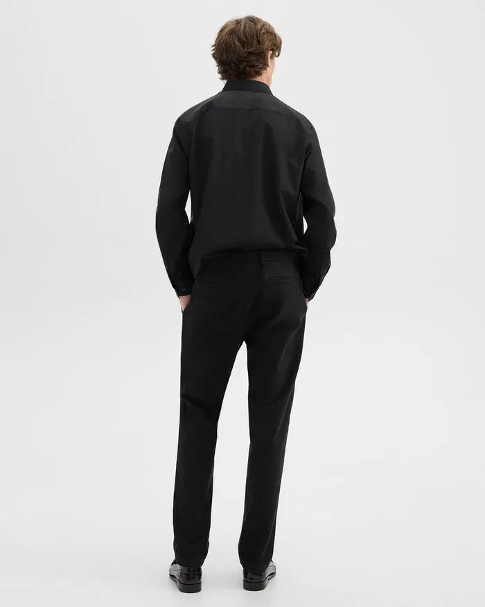 Men Pants Theory Zaine Pant In Moleskin Twill Black