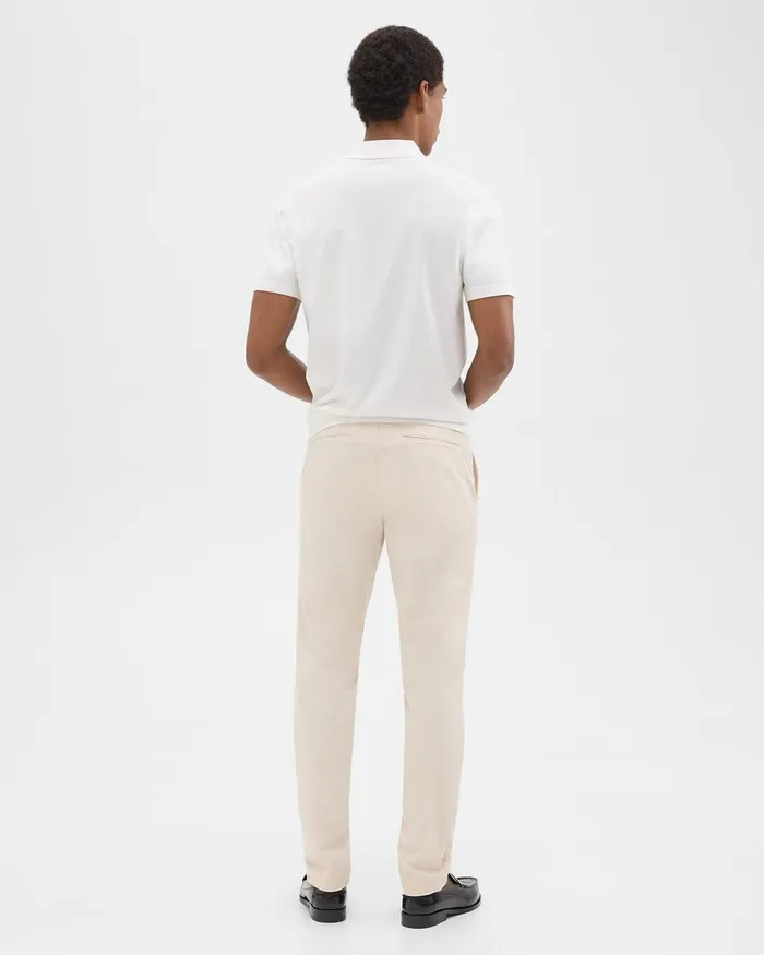 Men Pants Theory Zaine Pant In Organic Cotton New Sand