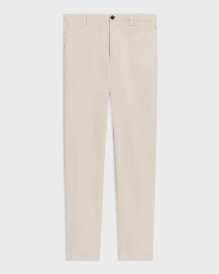 Men Pants Theory Zaine Pant In Organic Cotton New Sand