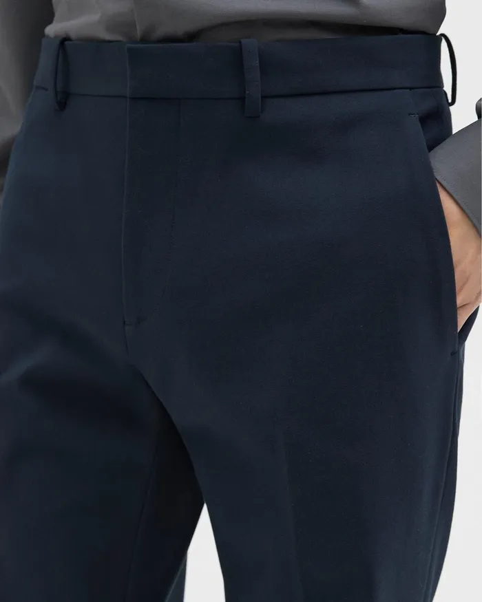 Men Pants Theory Zaine Pant In Stretch Cotton Baltic