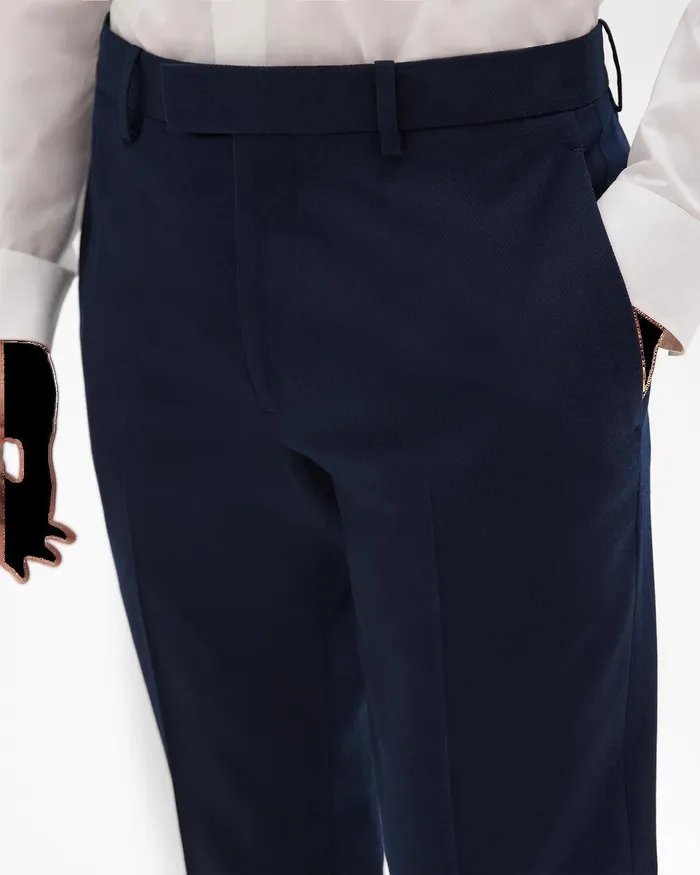 Men Pants Theory Zaine Tab Pant In Textured Gabardine Baltic