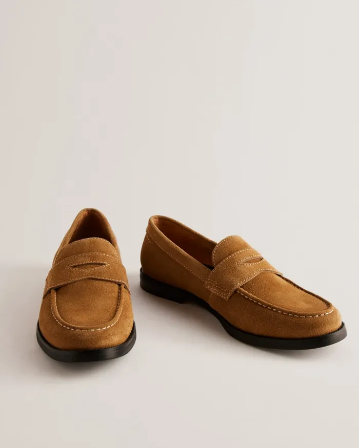 Men PARLIAM 8211 Textured Leather Saddle Loafers Tan Ted Baker Loafers Men PARLIAM 8211 Textured Leather Saddle Loafers Tan Ted Baker Loafers