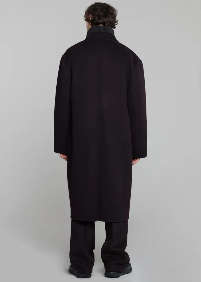 Men Paxton Wool Coat 8211 Dark Plum The Frankie Shop Outerwear
