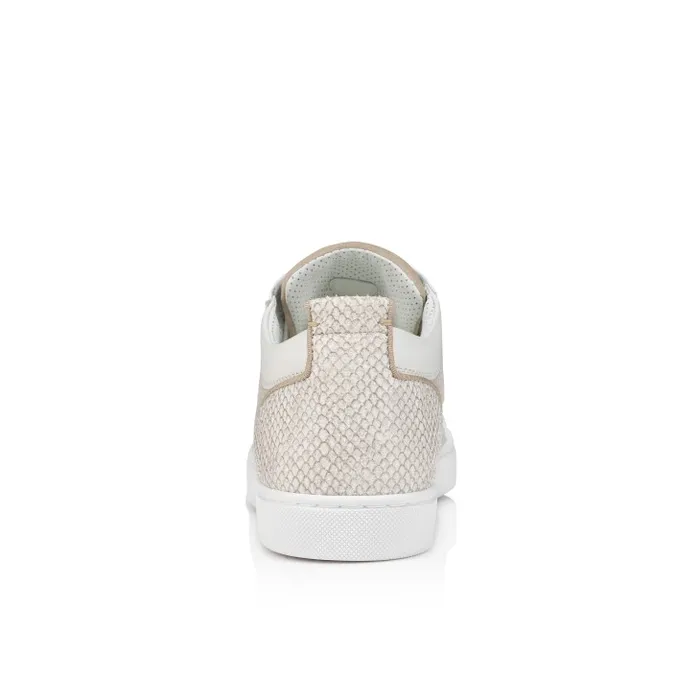 Men Rantulow Orlato Sneakers 8211 Veau Velours Damier Canva And Calf Leather 8211 Natural Christian Louboutin Sneakers