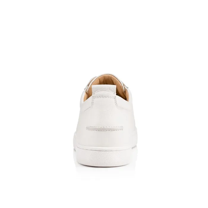Men Rantulow Sneakers 8211 Grained Calf Leather 8211 Latte Christian Louboutin Sneakers