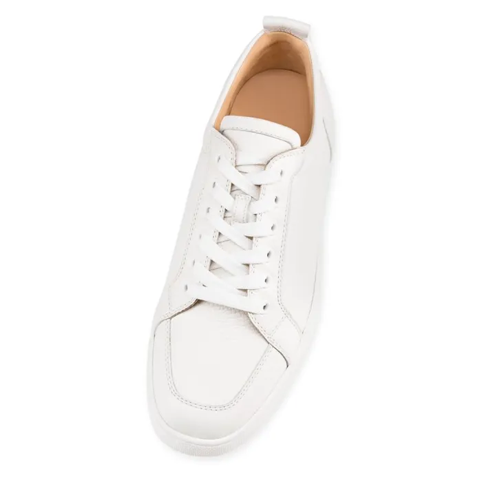 Men Rantulow Sneakers 8211 Grained Calf Leather 8211 Latte Christian Louboutin Sneakers