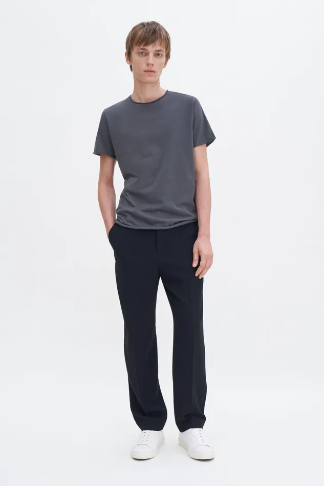 Men Roll Neck Tee Charcoal Grey Filippa K TShirts