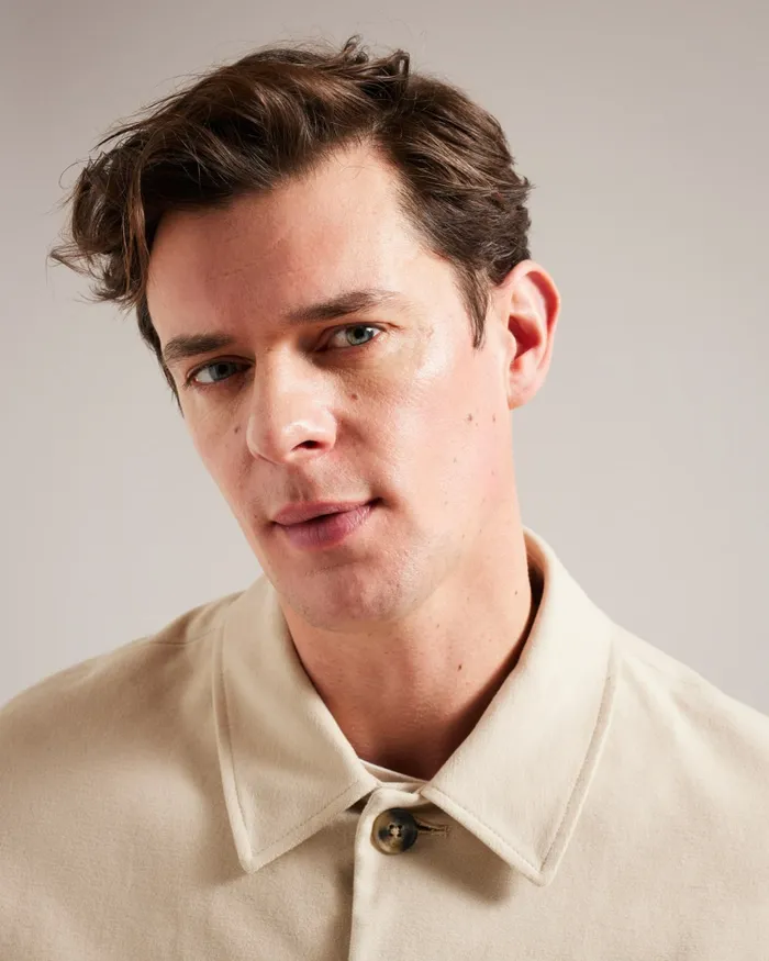 Men RUFUSJ 8211 Button Through Moleskin Jacket Taupe Ted Baker Coats and Jackets Men RUFUSJ 8211 Button Through Moleskin Jacket Taupe Ted Baker Coats and Jackets