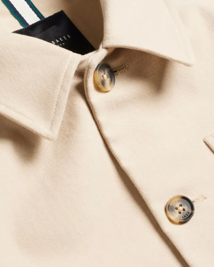 Men RUFUSJ 8211 Button Through Moleskin Jacket Taupe Ted Baker Coats and Jackets Men RUFUSJ 8211 Button Through Moleskin Jacket Taupe Ted Baker Coats and Jackets