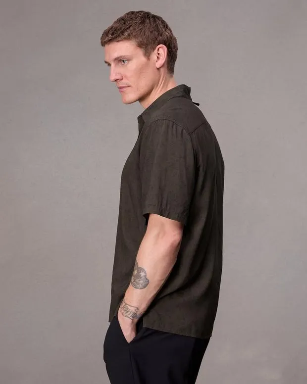 Men Shirts Rag and Bone Dalton Printed Shirt Brown Floral