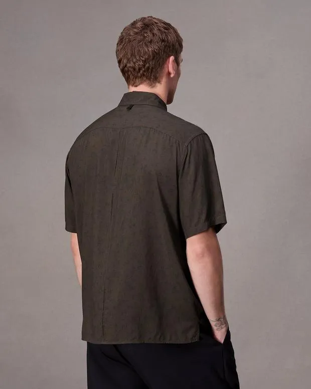 Men Shirts Rag and Bone Dalton Printed Shirt Brown Floral