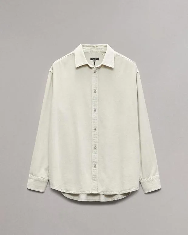 Men Shirts Rag and Bone Matthew Denim Shirt Cloudcover